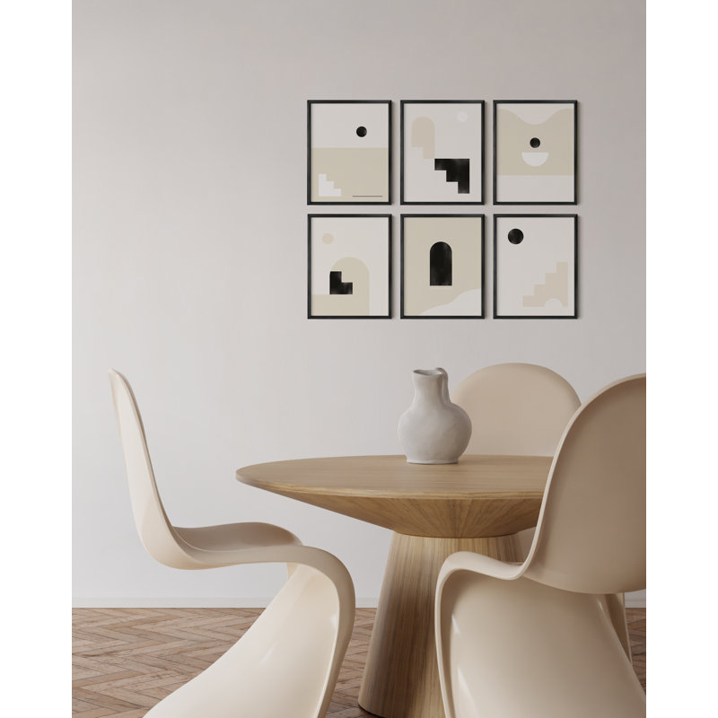Cadre photo Lajavion - ensemble de 6, Black, 11" W x 14" H