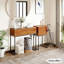 Console rectangulaire en bois massif brun-2012855725