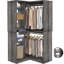 36"Corner Closet System With 2 Rods And Hutches-1639999900