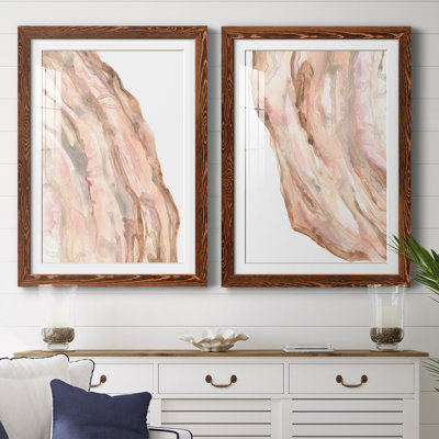 " Rose Quartz I " 2 - Pieces