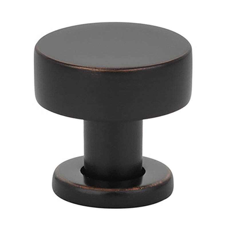 Poignée champignon Cadet, H 1 po x l 1 po x P 1,12 po, Bronze huilé