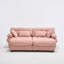 U Shaped Sectional Couches For Living Room,Modular Sectional Sofa Cloud Couch With Ottoman, Deep Seat Loveseat Comfy Advanced Flannelette Oversized Sofa, Modern Couch With Round Armrests 4 Pillows-132237889-132237890