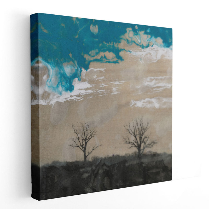 Two Trees II - Canvas Print Wall Art, 12" H x 12" W