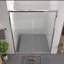 Double porte de douche coulissante avec verre trempé - Armoire de salle de bain en aluminium à largeur réglable de 56 à 60 po, quincaillerie chromée