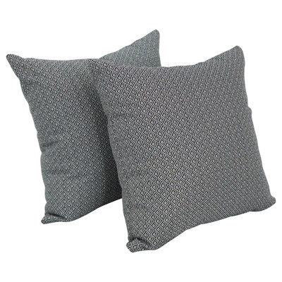 17-Inch Jacquard Throw Pillows With Inserts (Set Of 4)