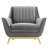 Winsome Channel Tufted Performance Velvet Armchair-276289340