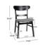 Ensemble de 2 chaises de salle à manger avec pieds robustes