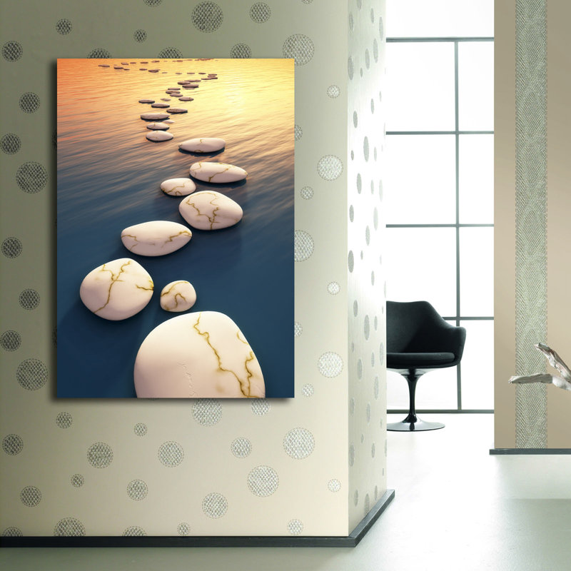 Superbe peinture décorative sur toile, 27,6 po x 39,4 po | 100% toile de suède, cadre 100% bois (épaisseur: 1,2 po) | Parfait pour la décoration intérieure, le salon et les espaces de bureau - une œuvre d'art élégante et accrocheuse