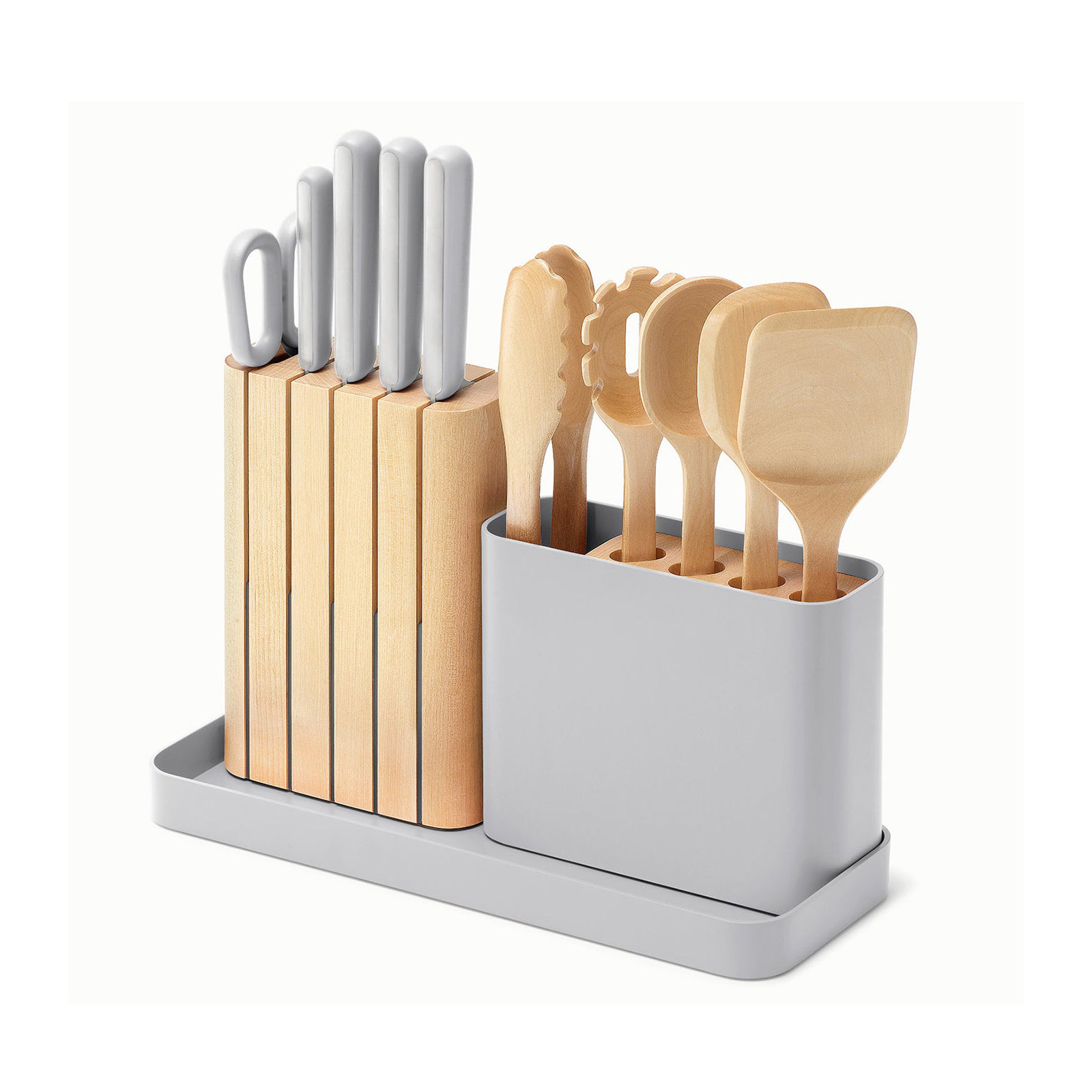 Caraway 14Pc Knife & Utensil Set, Gray