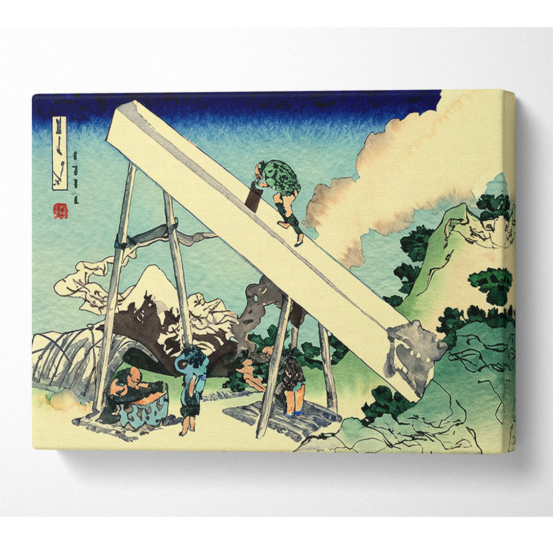 Hokusai Der Fuji aus den Bergen von Totomi - Leinwanddrucke auf Leinwand