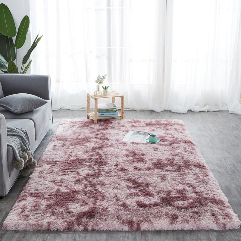 Tilburg Solid Colour Shag Area Rug, Rectangle 120cm x 170cm