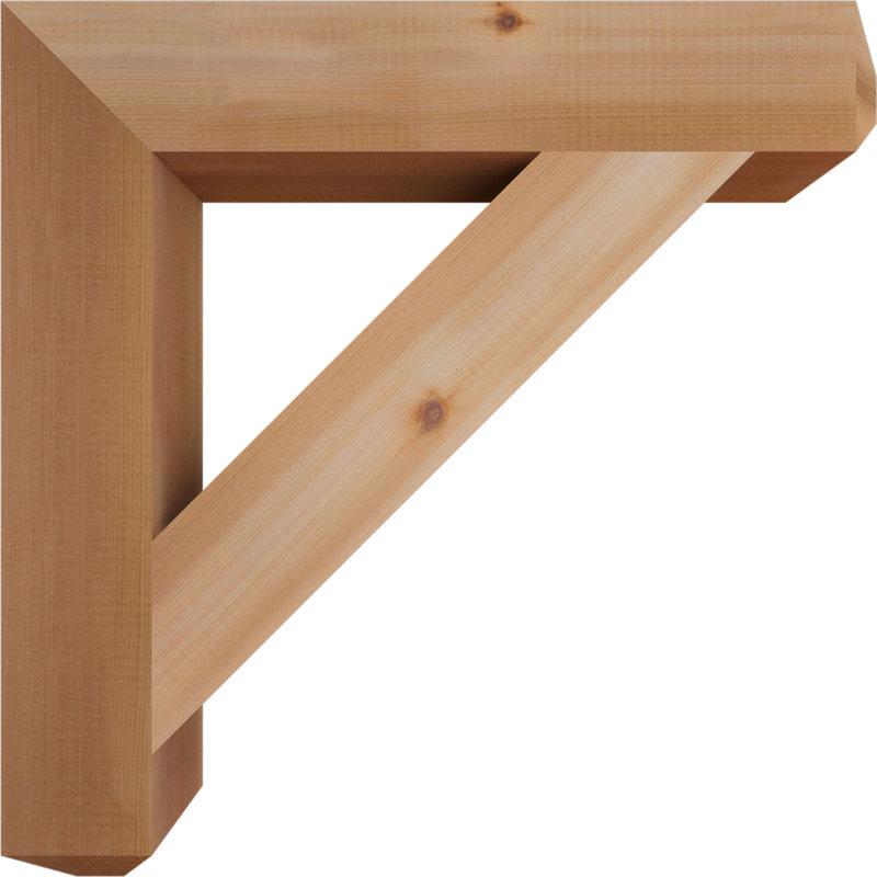 Support pour artisan traditionnel, H 24 po x l 3,5 po x P 24 po, Cèdre rouge de l'Ouest (lisse)
