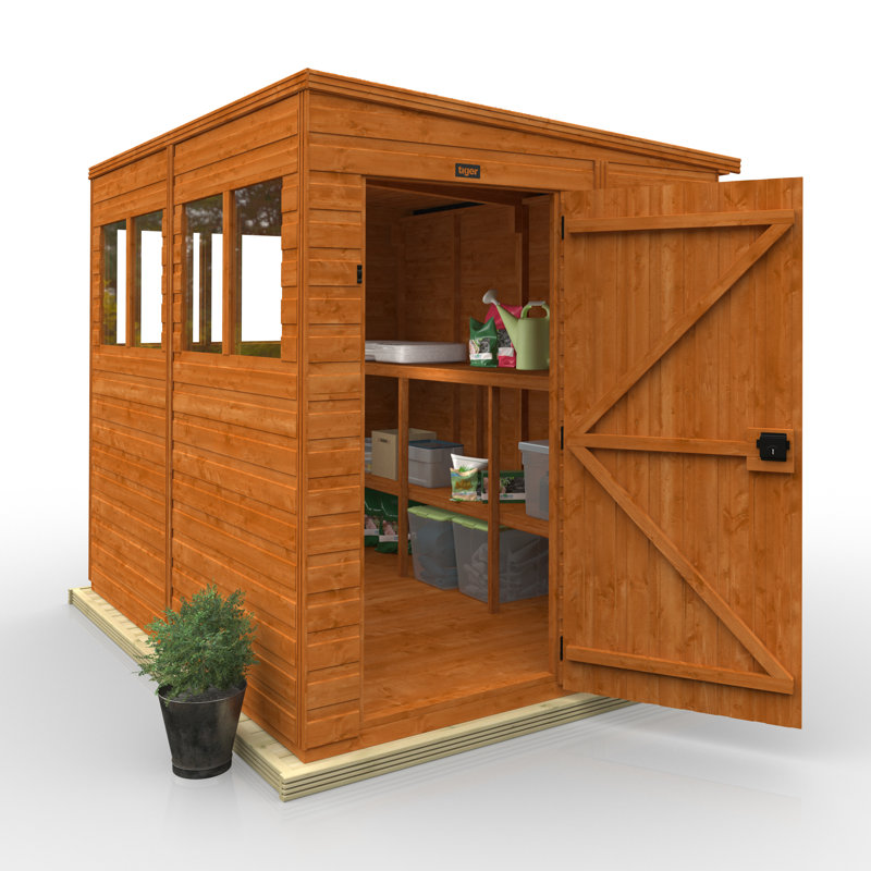 8x6w TigerFlex® Sunlit Pent Shed
