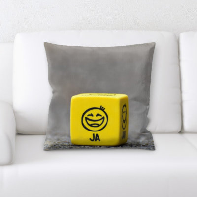 Microsuede Reversible Throw Pillow