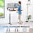 VIVO Single Motor Electric Desk with Push Button Memory Controller-129479301-129479300