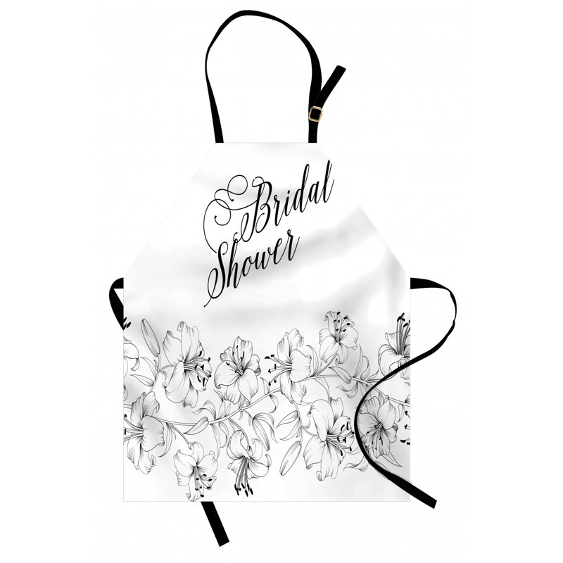 Wedding Floral Bib Apron