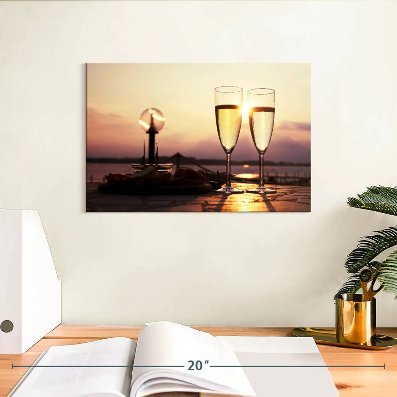 Yarlin Champagne Sunset, 8" H x 12" W