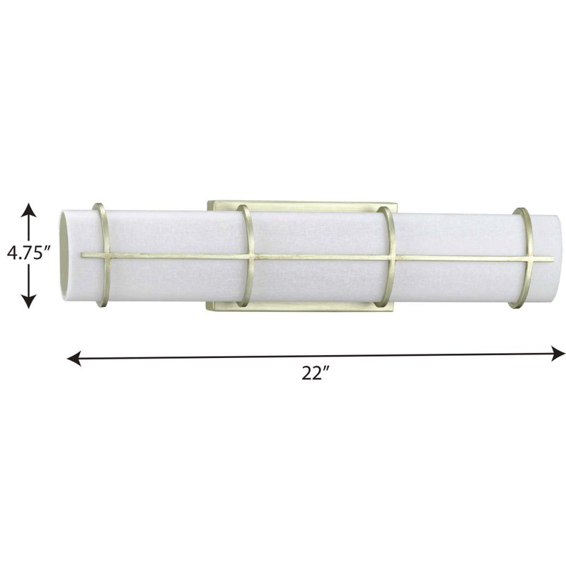 Plafonnier encastré à intensité variable à 1 lumière Arenstein, Crête argent