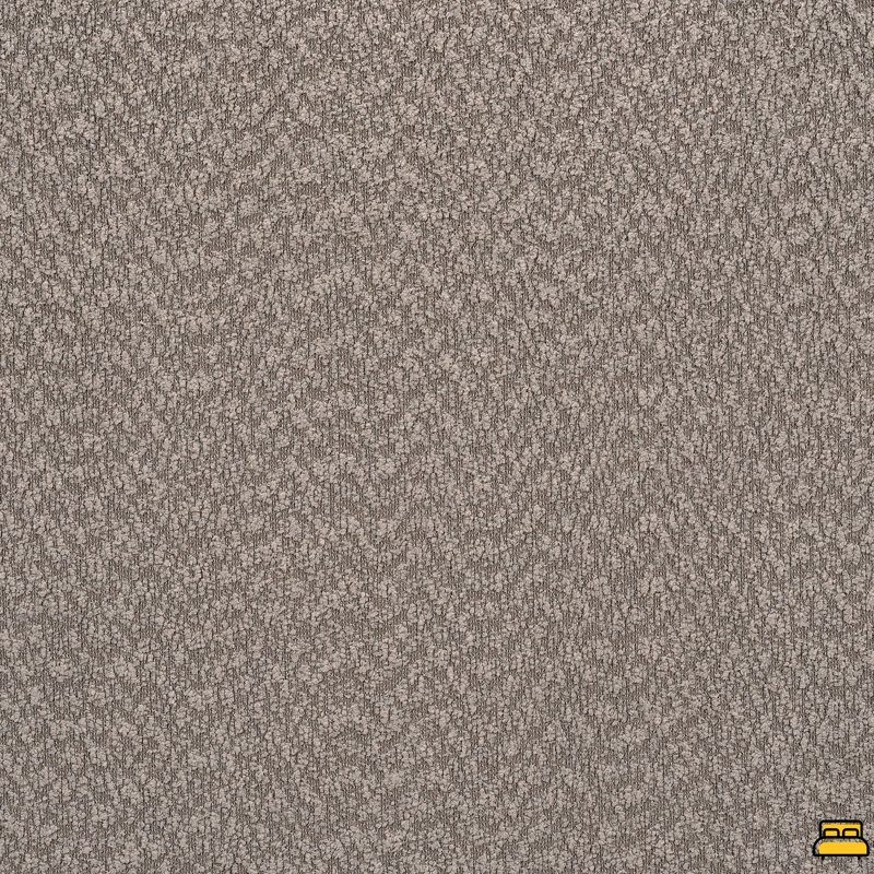 Lit plateforme tapissier touffeté - Grand, Gris