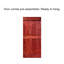 Panelled Wood Stained Mid-Bar Series Pre Assembled Barn Door With Sliding Hardware Kit-53391508