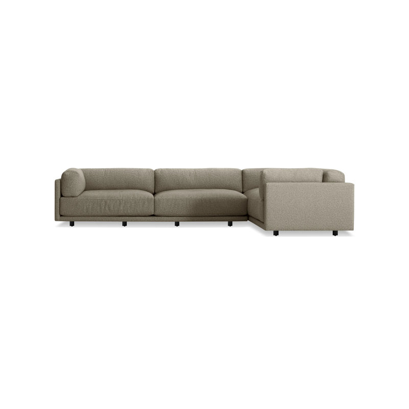 Sunday Sectional, Right Hand Facing, Sanford Black Crossweave