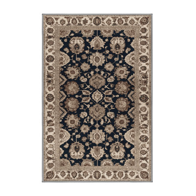 Machine Washable Persian Gray Area Rug
