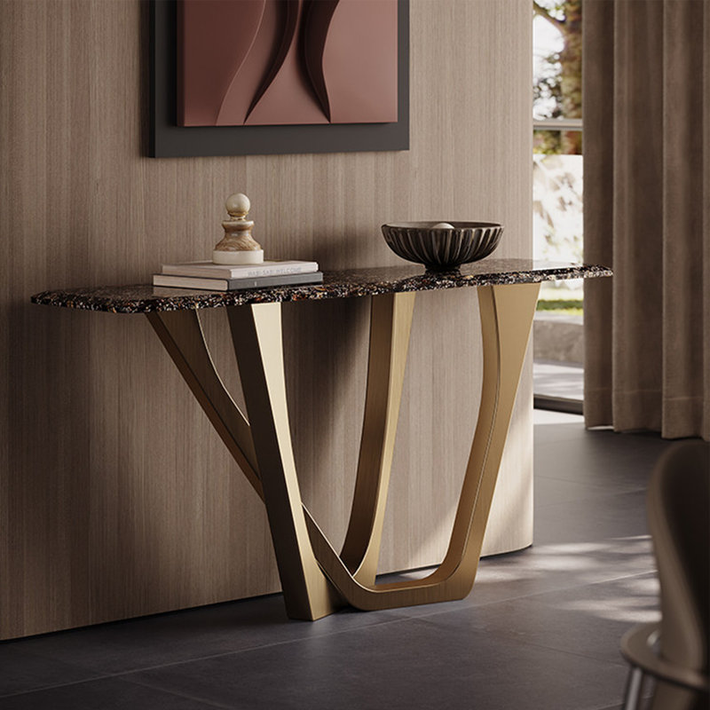 Console Italian Luxury, H 33,5 po x l 63 po x P 15,7 po