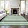 Kinslee Flatweave Washable Striped Indoor / Outdoor Rug