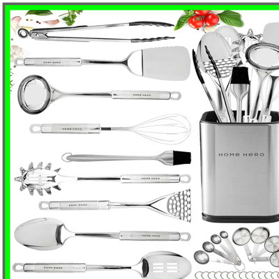 32-Piece Stainless Steel Kitchen Utensil Set