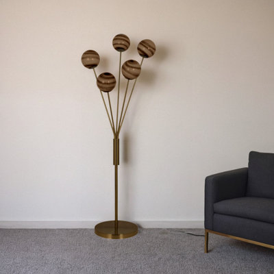 5-Light Metal LED Floor Lamp