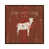 Toile avec cadre en bois brun classique