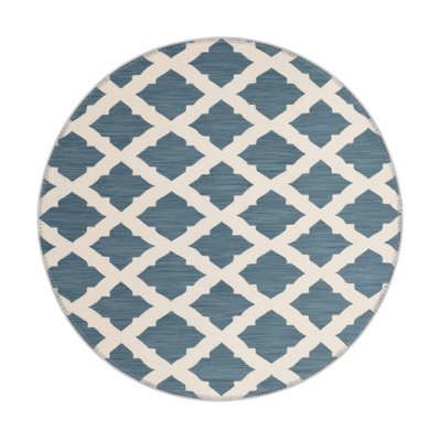 Trellis Beige Indoor and Outdoor Area Rug