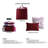 Bebejan Magenta Floral 100% Cotton Sateen 5 Piece Reversible Comforter Set-95792486