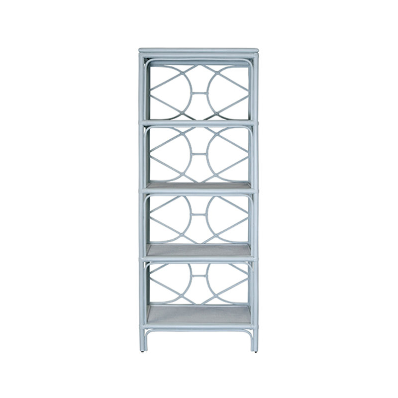 Étagère décorative en rotin, Blue