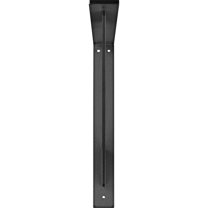 Support traditionnel en acier, H 16 po x l 2 po x P 16 po, Argent martelé