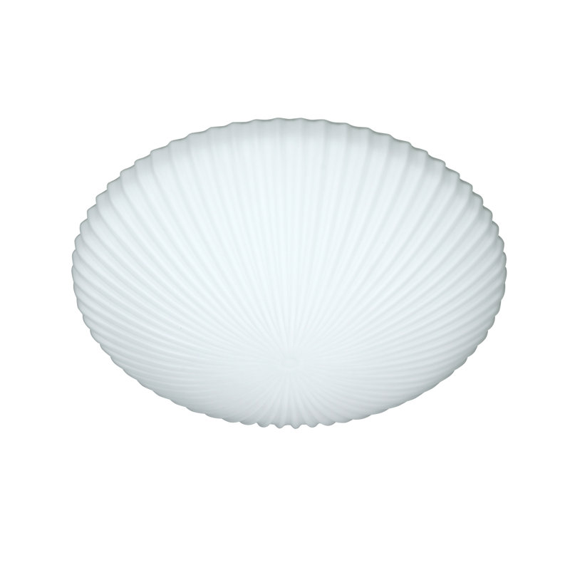 Mankin Glass Flush Mount, 3.75" H x 10.5" W x 10.5" D