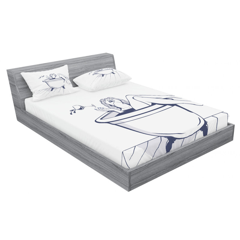 Microfiber Sheet Set, Queen Sheet Set + Fitted Sheet + 2 Pillowcases