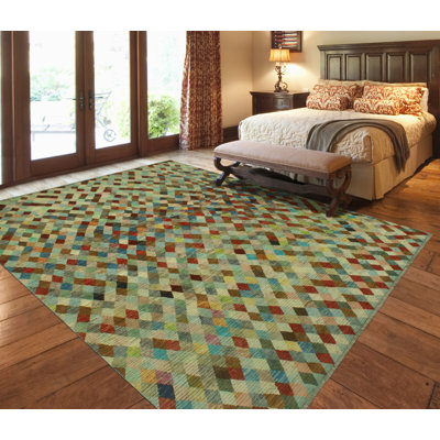 Keanon One-of-a-Kind 9'1 X 12'3 New Age Wool Area Rug in Ivory