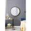 Miroir rond de 31,5 po avec support en bois de pin, pour mur de salle de bain et de salon en bois, apportant un nouveau look à