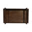Ensemble de plateaux décoratifs élégants en bois avec poignées latérales surélevées - plateau de table basse pour décoration intérieure élégante et plateau de repose-pieds pour recevoir - plateau décoratif conçu pour organiser les essentiels - ensemble de 3, 26 po, brun