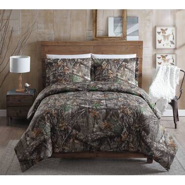 Realtree Aspect Comforter Set Cotton Fabric Super Soft Easy Care Percale  Weave Hunting Theme Bedding