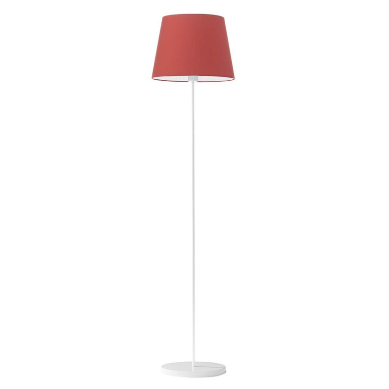 Artimus 162.5cm Traditional Floor Lamp, Red, White