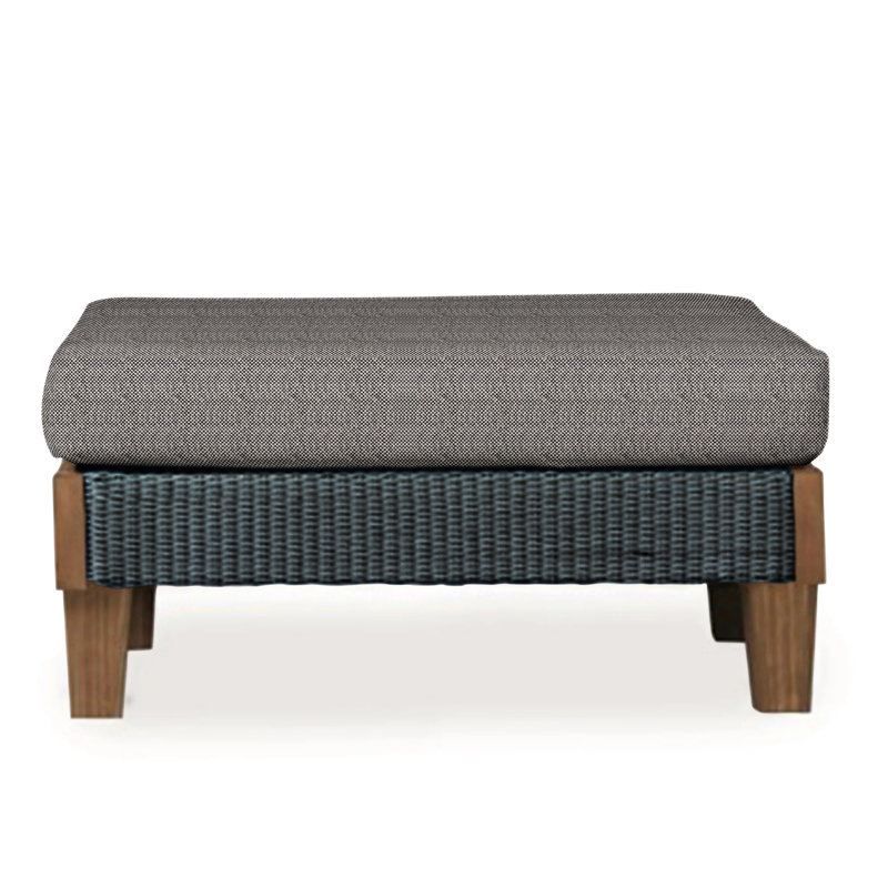 Catalina Outdoor Ottoman, Rumba Stonewashed, Antique White