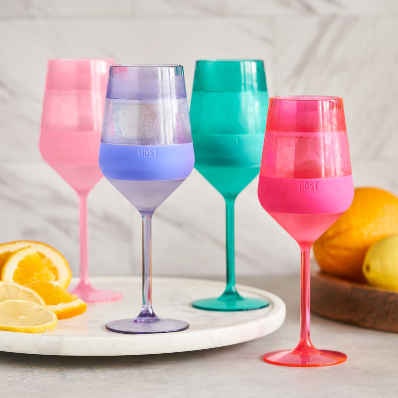 Chilling Stemmed Wine FREEZE in Tinted Multicolor