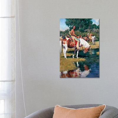 The Pony Guard By David Mann - Wrapped Canvas Painting by David Mann - Wrapped Canvas Painting