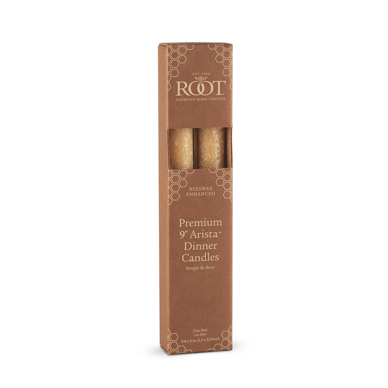 Timberline Arista Dinner Unscented Taper Candle, Beige