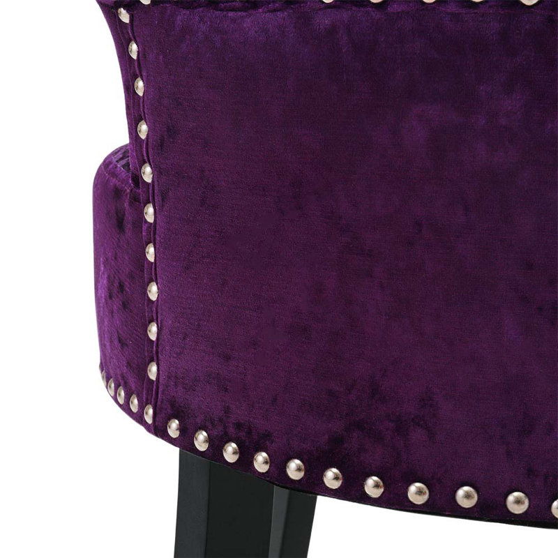Manufactured Wood Accent Stool, Purple
