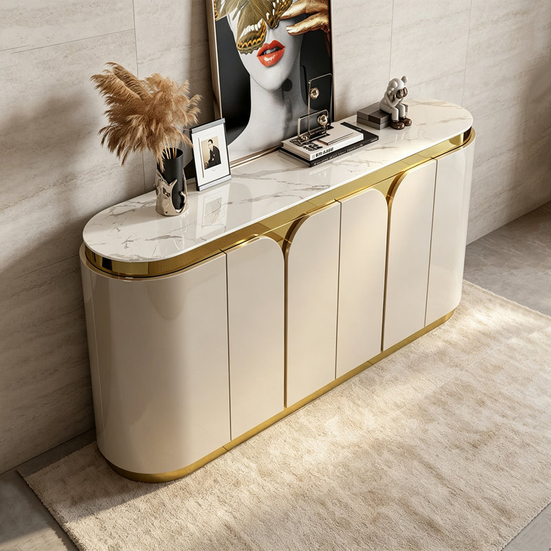 Buffet Modern Luxury Elliptical, Gold