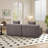 Boneless 2 - Piece Chenille Curved Sectional Sofa With 2 Pillows-990713751-990713745