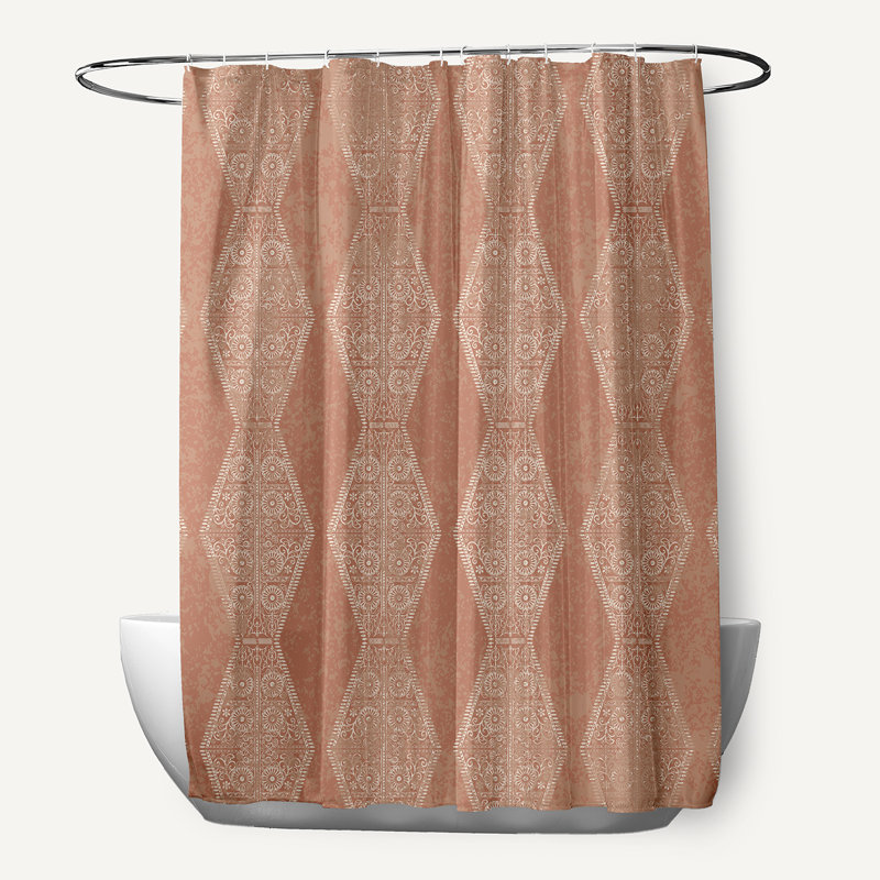 Harrel Ikat Shower Curtain, Orange